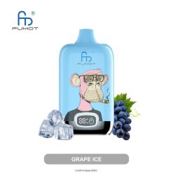 Fumot Original RandM Digital Box Urządzenie do waporyzacji z baterią i wyświetlaczem cieczy o pojemności 12000 624VFR3 lód winogronowy - RandM Tornado Polska